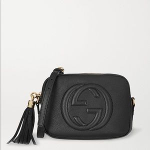 Gucci Soho Disco Textured-Leather Black Bag